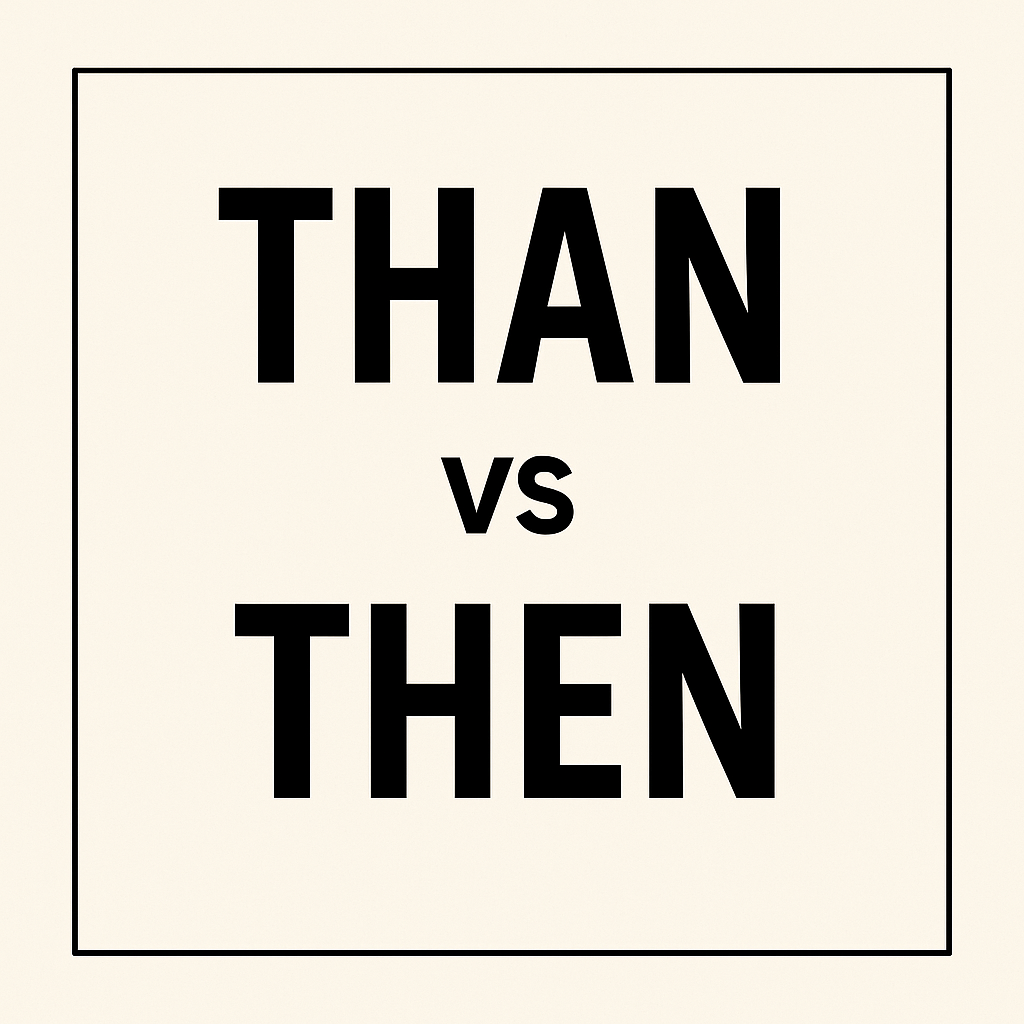 Than vs Then