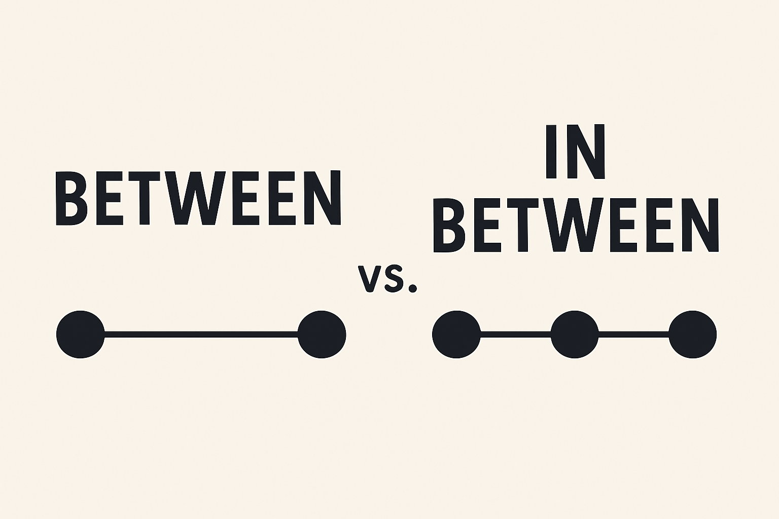 Between vs In Between