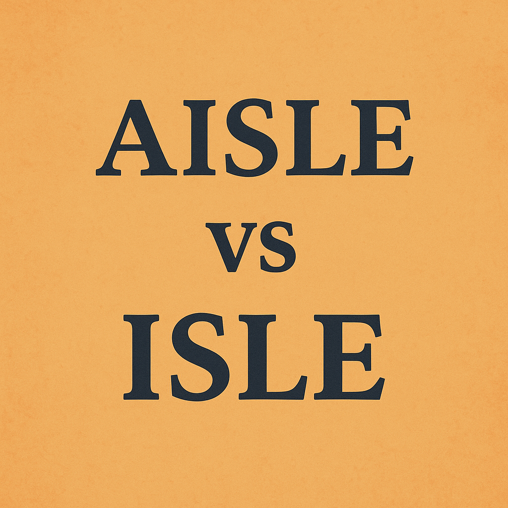 Aisle vs Isle