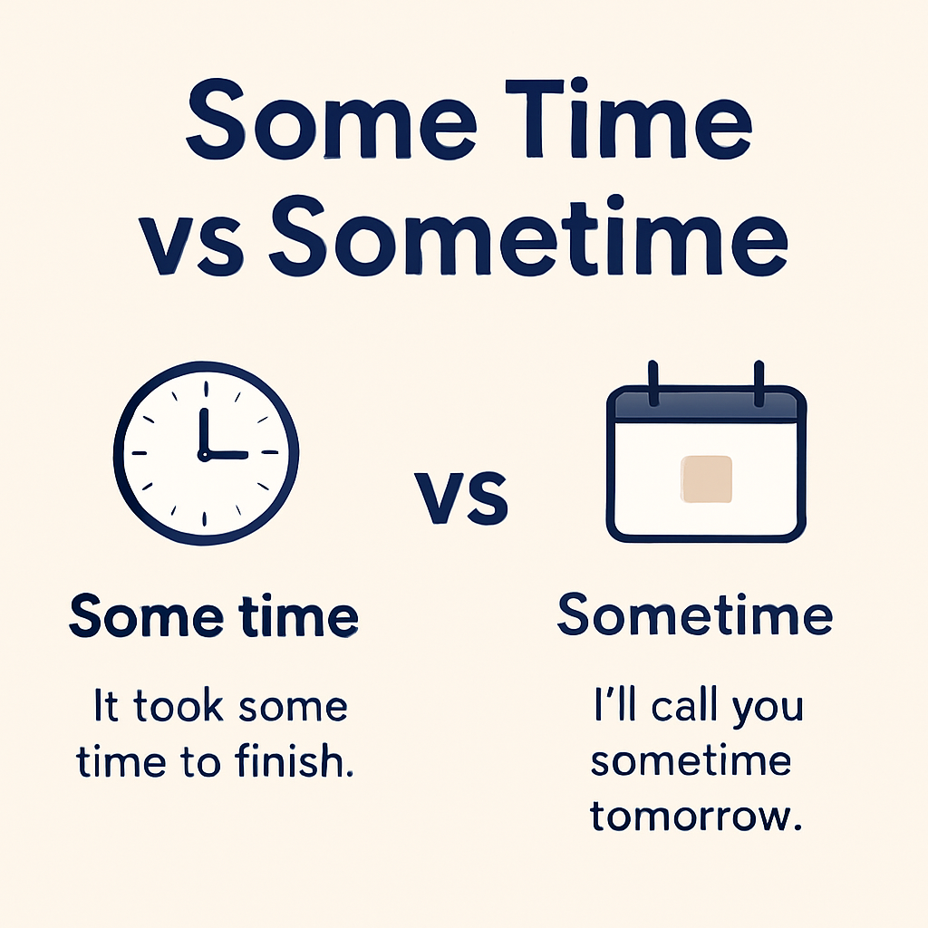 Some Time vs Sometime