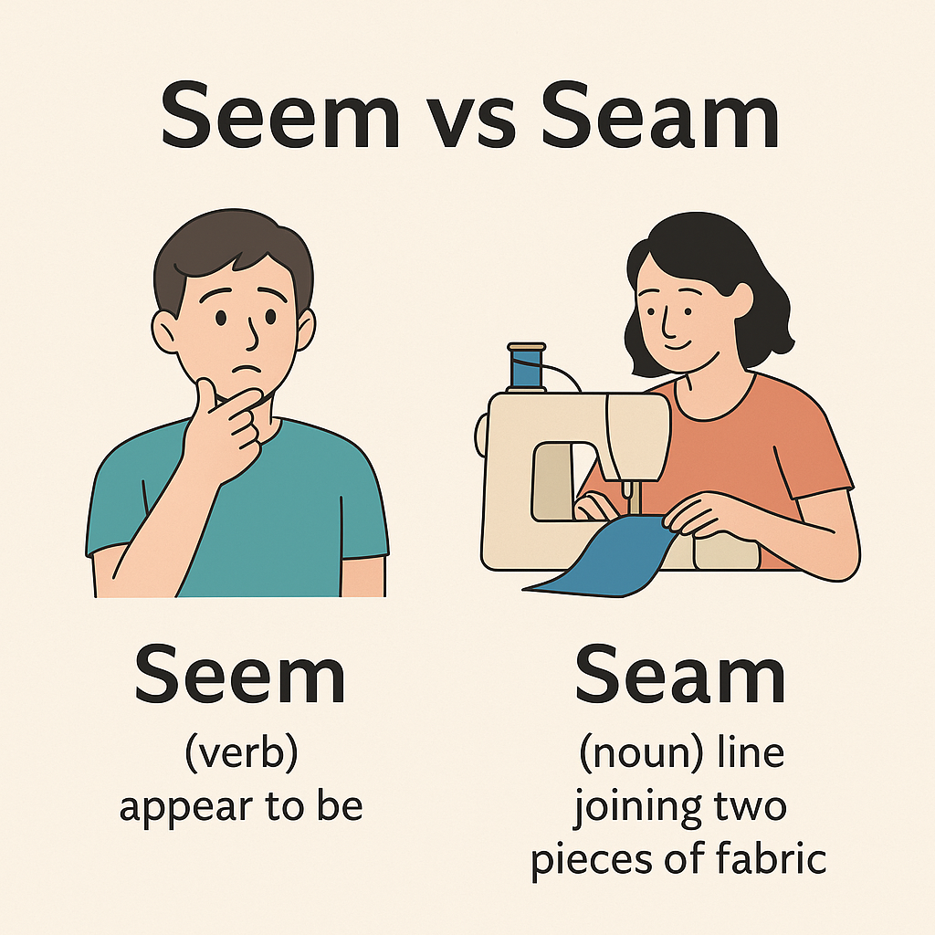 Seem vs Seam