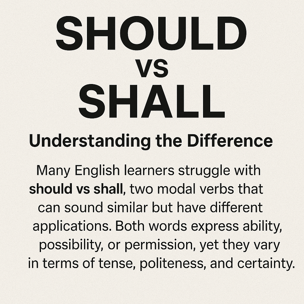 Should vs Shall