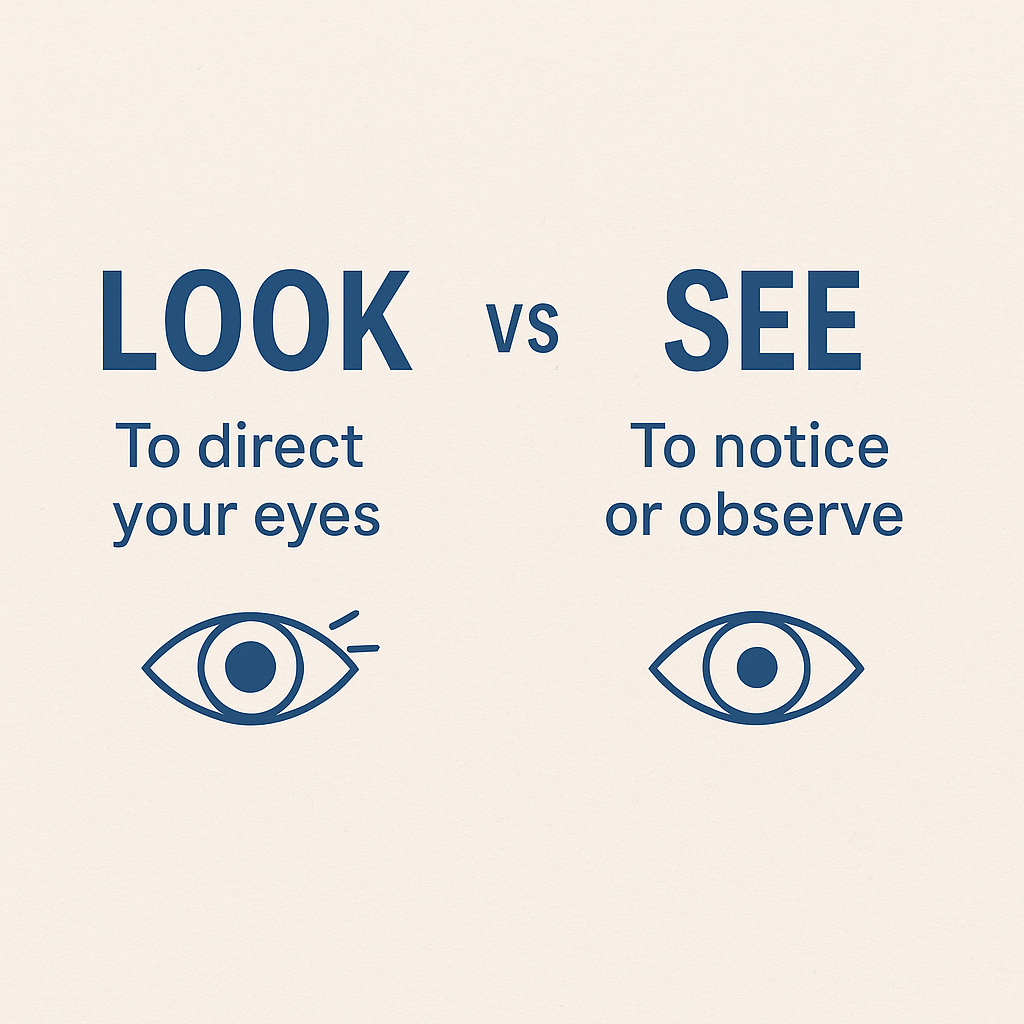 Look vs See